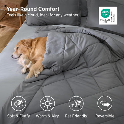 bedsure bed in a bag full reversible bed shown in use