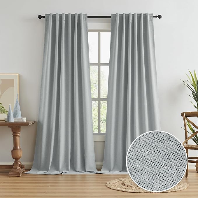 Thermal Insulated 100% Blackout Curtains 126 Inch Long by KEQIAOSUOCAI