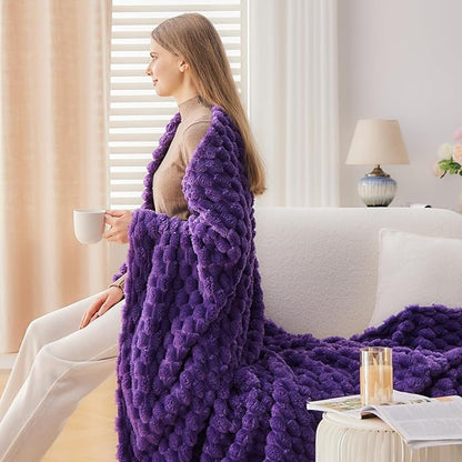 NEWCOSPLAY Super Soft Throw Blanket Purple Premium Silky Flannel Fleece 3D - Image 4
