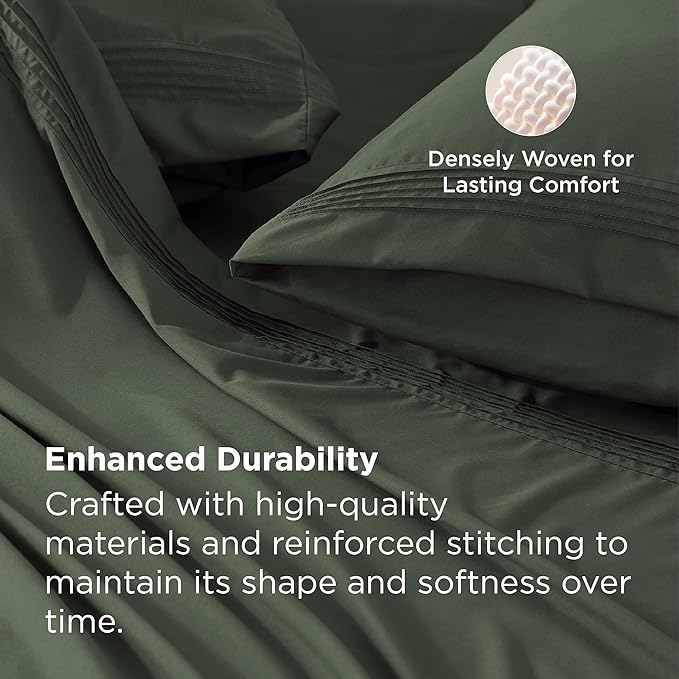 Bedsure Twin XL Sheets Dorm Bedding, GentleSoft Breathable Extra Long Twin - Image 6