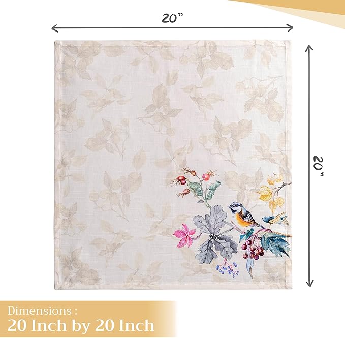 Maison d' Hermine Cloth Napkins Set of 4 100% Cotton - Image 4