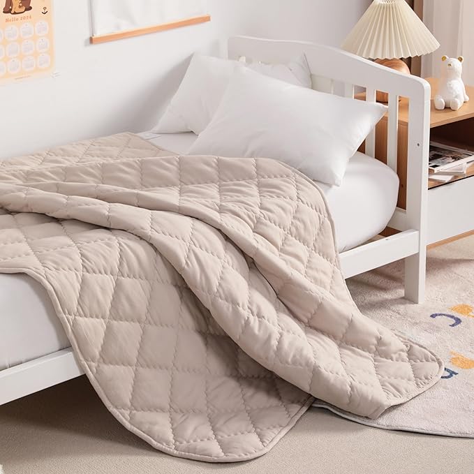 NTBAY Down Alternative Oversized Toddler Comforter, Super Soft and Warm Solid - Image 2