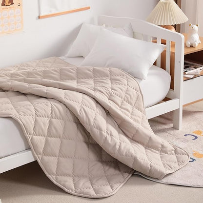 NTBAY Down Alternative Oversized Toddler Comforter, Super Soft and Warm Solid - Image 2
