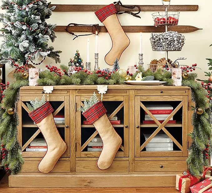 DearHouse 6Ft Artificial Pine Christmas Garland Winter Greenery Garland - Image 3