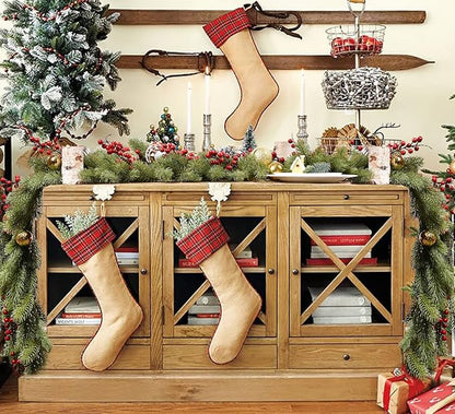 DearHouse 6Ft Artificial Pine Christmas Garland Winter Greenery Garland - Image 3