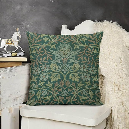 William Morris Floral Original Throw Pillow Covers Boho Chic Retro Floral Cozy - Image 3