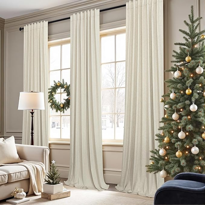 92 Inch Curtains 2 Panel Set UV Light Blocking Summer Farmhouse Curtains - Image 2