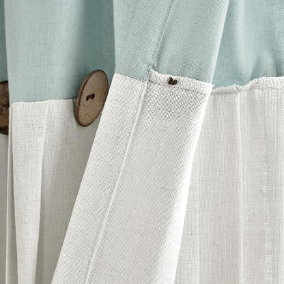 Lush Decor Linen Button Window Curtain Panel - Image 5