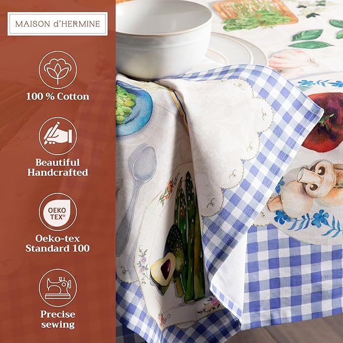 Maison d' Hermine Cloth Napkins Set of 4 100% Cotton Everyday Reusable Square - Image 2