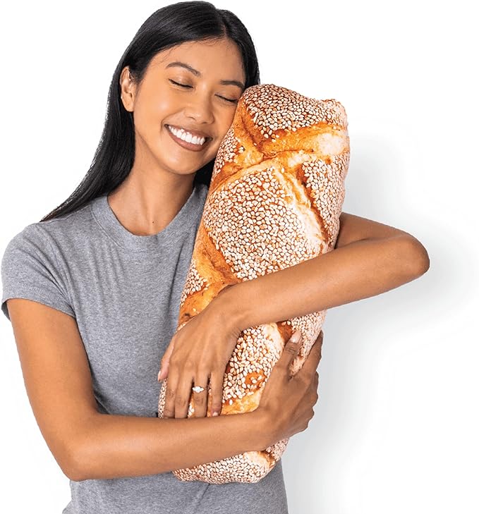 22" 3D Seeded Baguette Throw Pillow by MuchComfort