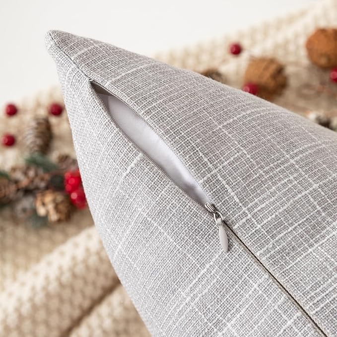 Kevin Textile Decor Pillow Cover Star Faux Linen Cushion Case - Image 3