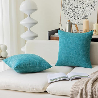 Kevin Textile Set of 2 Decorative Linen Pillowcases - Image 4