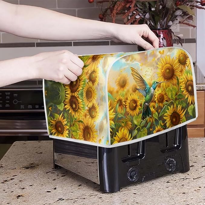 Hummingbird Kitchen Blender Dust Cover Coffee Maker Appliance Covers Sunflower - Image 5