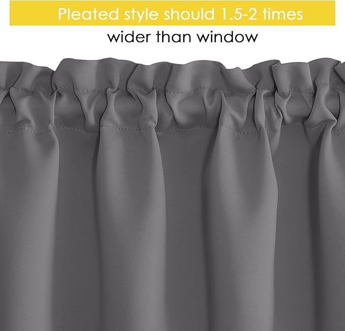 NICETOWN Soft Valance Window Curtains - Image 4
