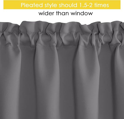 NICETOWN Grey Valances for Windows - Image 3