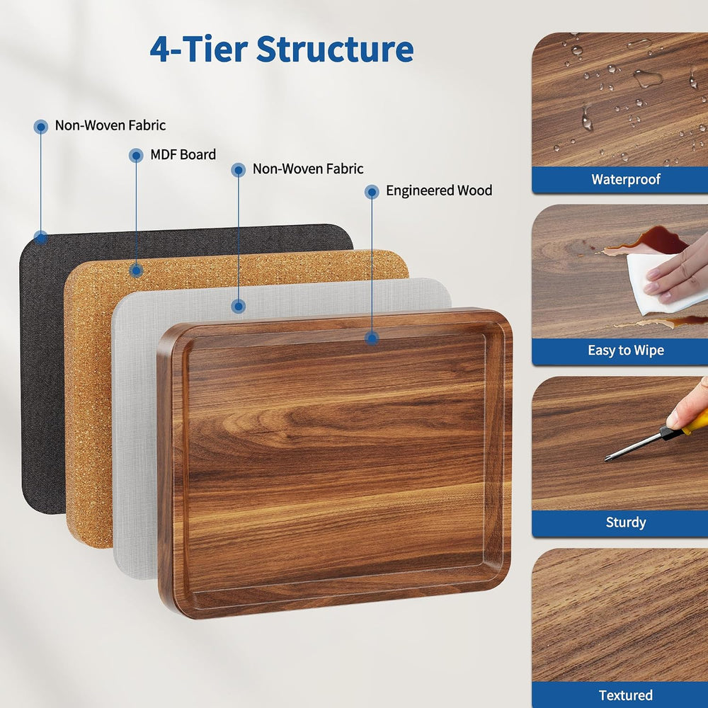 C Table with Wheels, Adjustable Height, 360° Swivel TV Tray Table