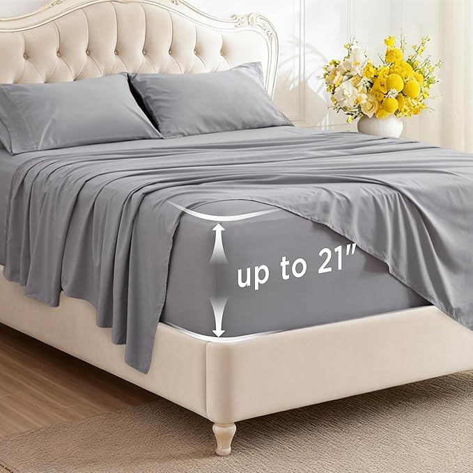 Bedsure Deep Pocket Queen Sheets Set by BEDSURE