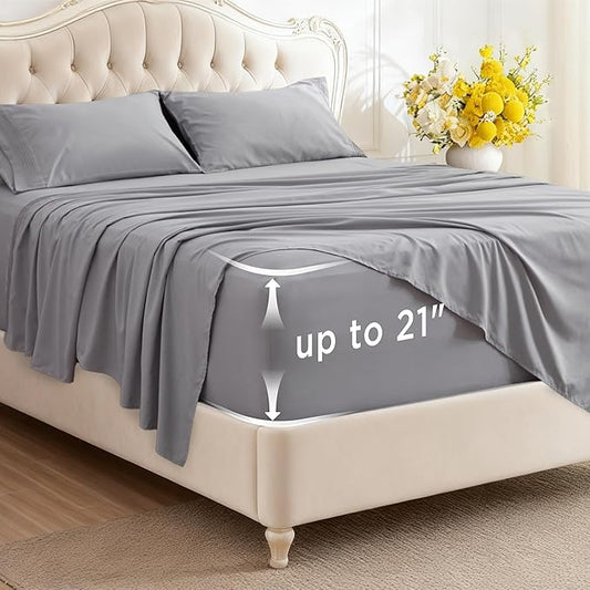 Bedsure Deep Pocket Queen Sheets Set by BEDSURE