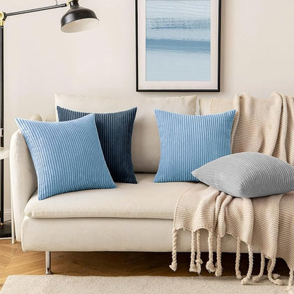 MIULEE Winter Pack of 2 Corduroy Pillow Covers Soft Soild Cushion Cases - Image 9