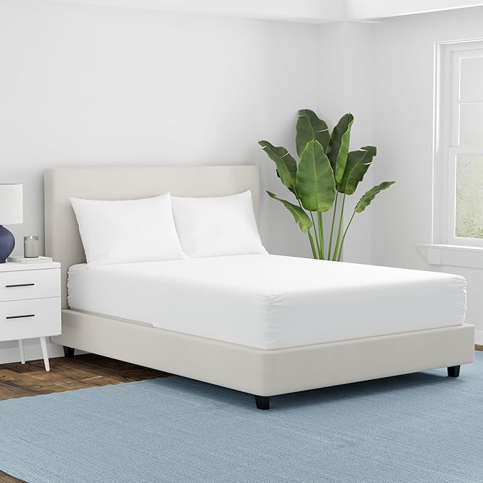 AllerEase Waterproof Mattress Protector Stain Protection Queen Size Allergen - Image 2