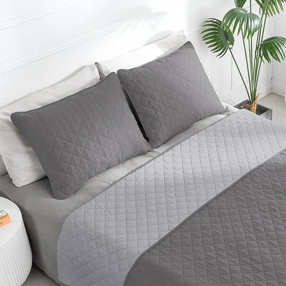 Easy-Going Full/Queen Size Reversible Quilt Set - Image 2
