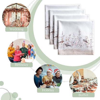 Maison d' Hermine Cloth Napkins Set of 4 100% Cotton Everyday Reusable Square - Image 6