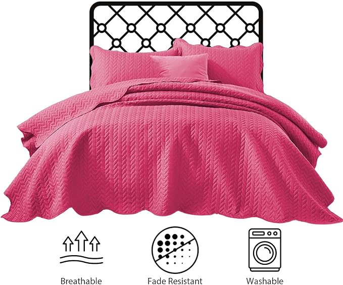 IR Imperial Rooms California King Quilt Bedding Set Size + 2 Pillow Shams - Image 6