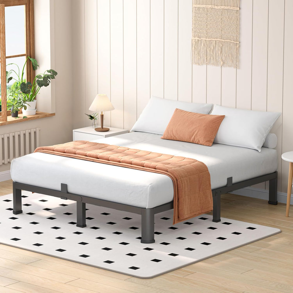 VIPSHOW 7 Inch Queen Heavy Duty 3500lbs Bed Frame with Round-Corner