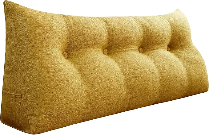 13 lbs Thickened Headboard Pillow Wedge Pillow Headboard Reading Pillow Bed by Rucener