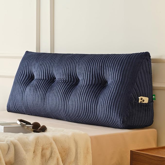 Z-hom Full Headboard Pillow, Triangular Wedge Reading Pillow by Z-HOM