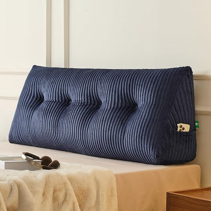 Z-hom Full Headboard Pillow, Triangular Wedge Reading Pillow by Z-HOM