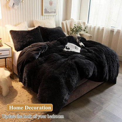 XeGe Faux Fur Throw Pillow Cases Plush Shaggy Ultra Soft Pillow Cover Fluffy - Image 6