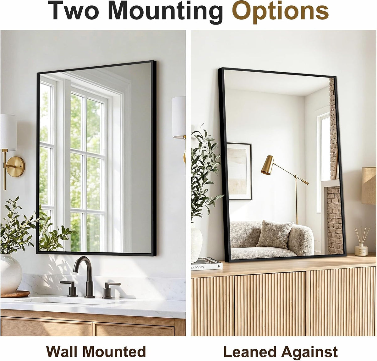 bathroom vanity mirror for over sink, 30x20 inch shown in use
