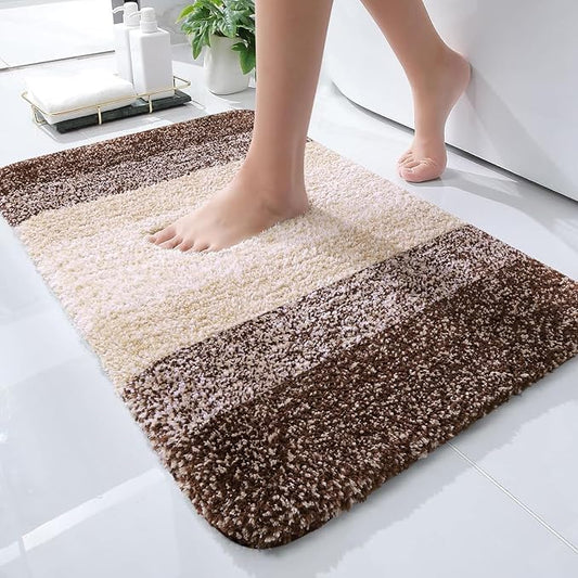 OLANLY Bathroom Rug Mat 24x16, Extra Soft and Absorbent Microfiber Bath Rugs by OLANLY