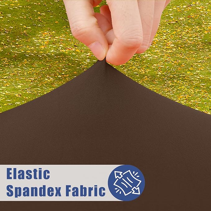 Round Spandex Tablecloth, Elastic Fitted Waterproof Tablecloths - Image 2