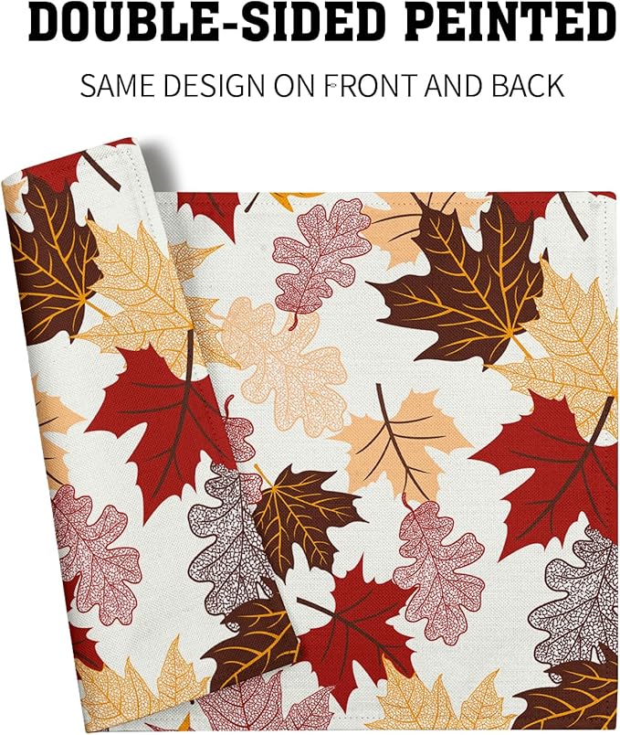 Giwawa Maple Leaf Placemats Set of 4 - Image 5