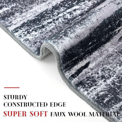 Modern Abstract Entryway Rug Indoor 2x3 Washable Rug Non-Slip Soft Small Area - Image 4