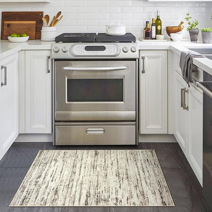 Modern Abstract Entryway Rug Indoor 2x3 Washable Rug Non-Slip Soft Small Area - Image 2