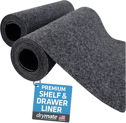Drymate Premium Luxury Shelf & Drawer Liner, Thick Cushioned Fabric, by Drymate