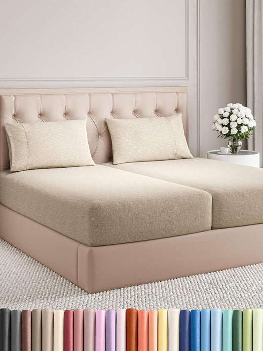 Split King Size 5 Piece Sheet Set