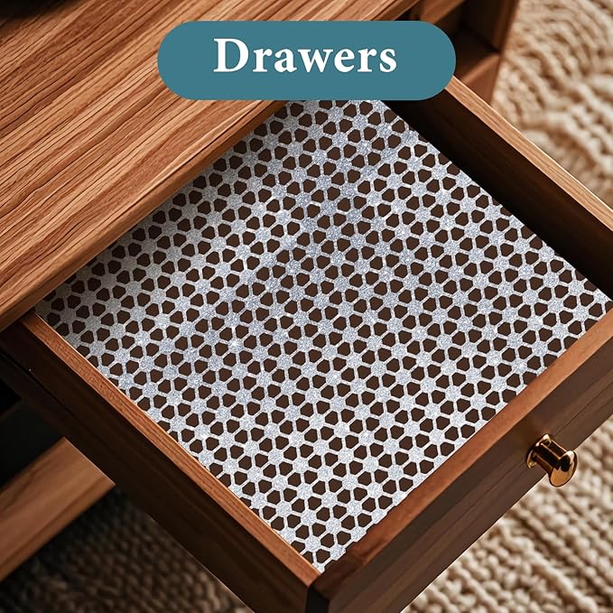 Drawer and Shelf Liner for Kitchen Cabinet: 17 in X 20 Ft Non Slip Waterproof - Image 2