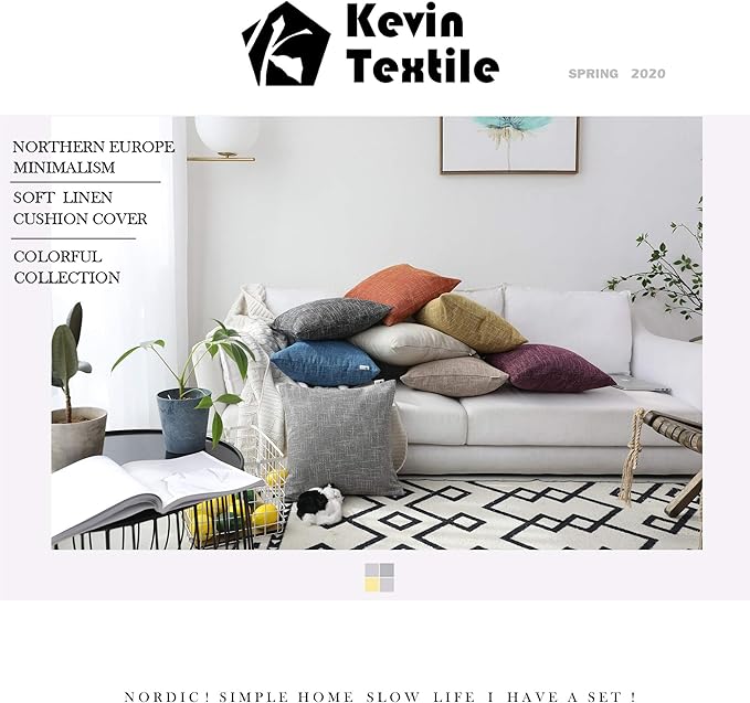Kevin Textile Set of 2 Decorative Pillows Covers - Image 5