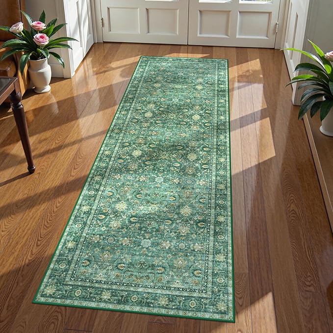 Collive Washable Runners Rug for Hallway, 2x6 Boho Kitchen Runner Rugs Non Slip - Image 2