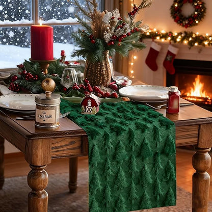 IVAPUPU Christmas Table Runner for Winter Holiday by IVAPUPU