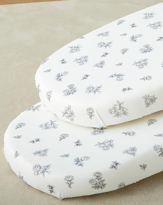 SDY Jersey Bassinet Sheets for Baby Boys and Girls, 32 "x 16 "x 4", 2 Pack by SDYSoftnessDefinedbyYou