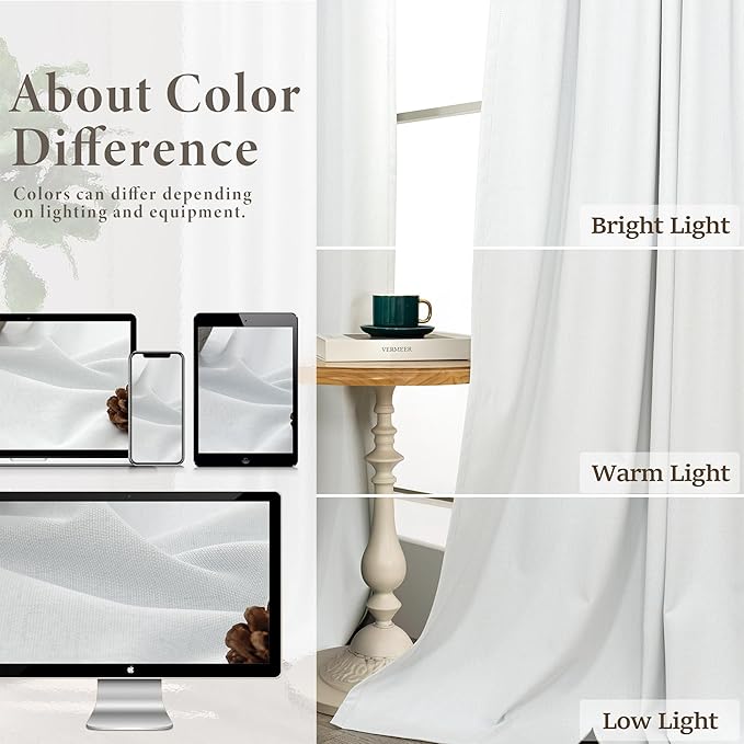 Drapes 84 Inch Length 2 Panels Set - Image 8