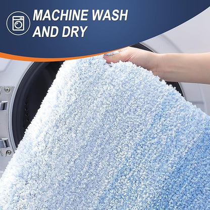 OLANLY Bathroom Rugs Mat 24x16, Extra Soft Absorbent Microfiber Bath Rugs - Image 6