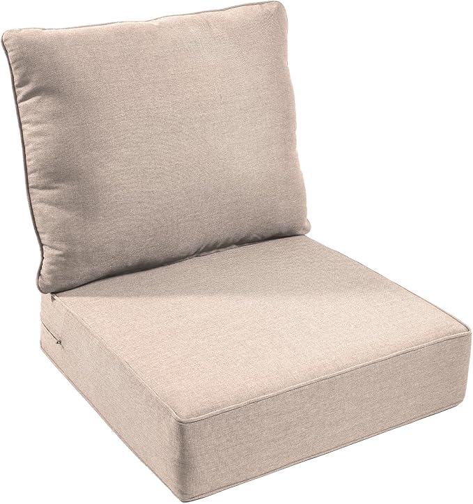 Outdoor Chair Cushion, 6 inch Thick Outdoor Cushions by moosprr