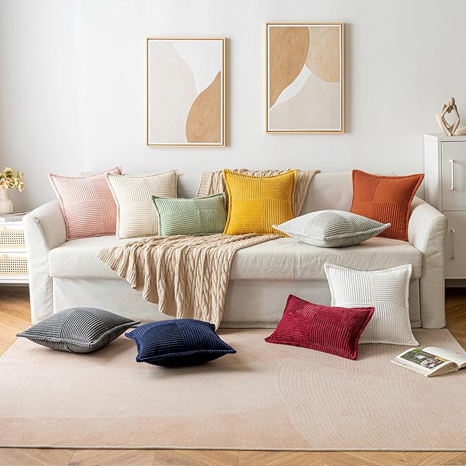 MIULEE Rust Decorative Throw Pillow Covers - Image 5
