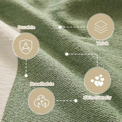 MEETSKY Sage Green Couch Cover for Dogs - Image 6